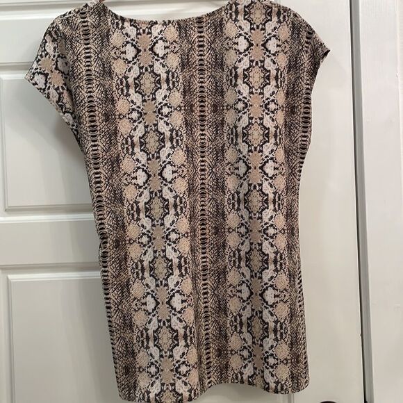 Como Vintage Wrap Snake Skin Blouse - Picture 2 of 5